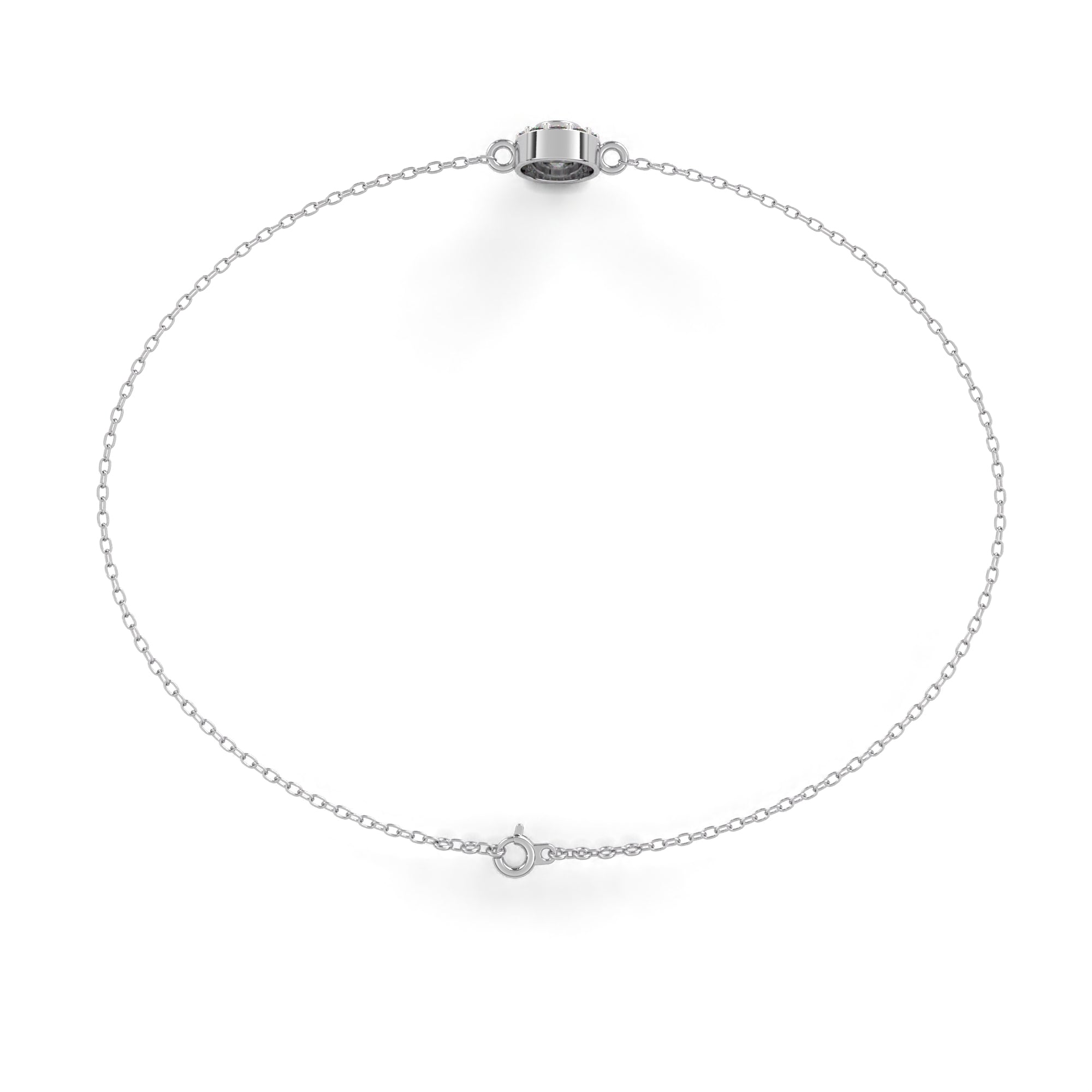 Solitairekart 0.24ct Round Cut Natural Diamond Bracelet-HI Color, VS-SI Clarity